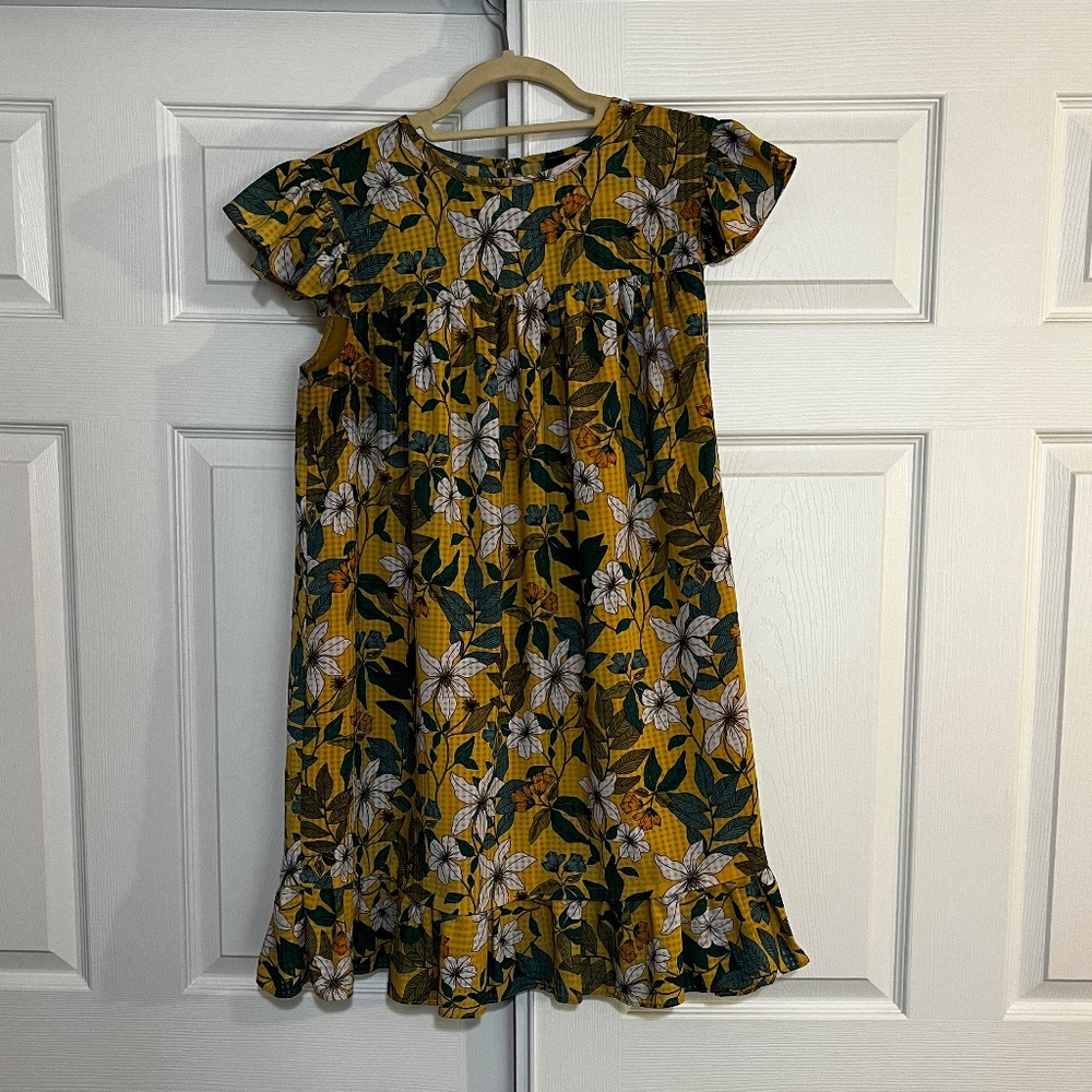 Yellow Floral Who What Wear Baby Doll Dress